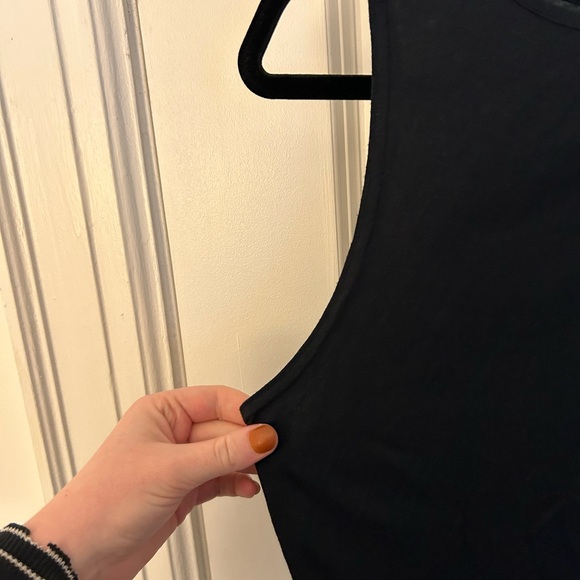 La senza black shirt crop top size xl - Picture 4 of 9